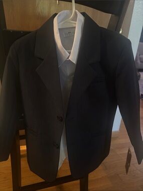 Tip Top Kids Black Blazer with White Shirt